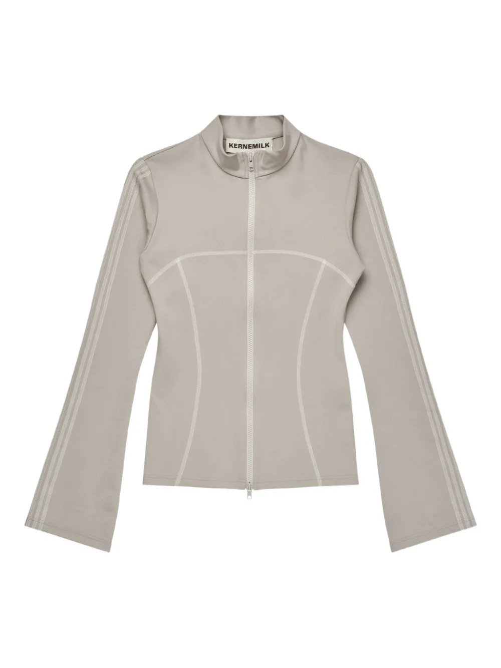 Kernemilk Zoe Track Blouse In Neutral