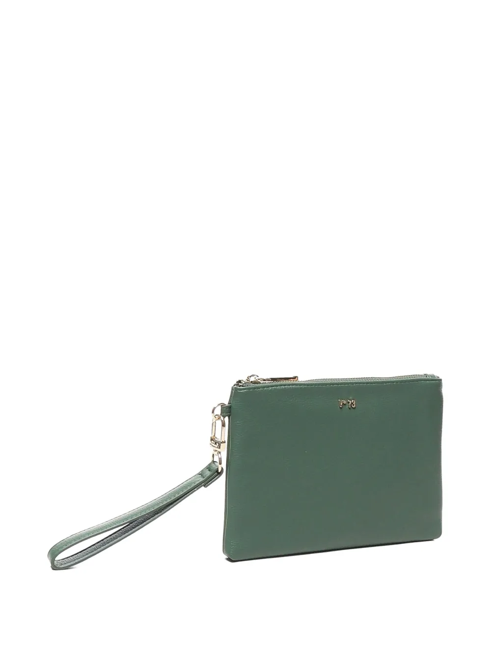 V73 Logo-lettering Clutch Bag In Green