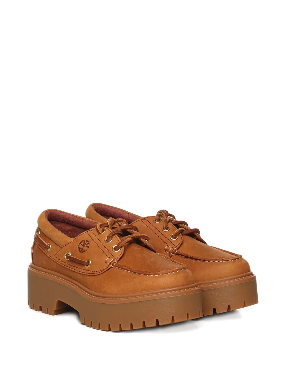 Timberland Stone Street Platform Boat Shoe In Brown