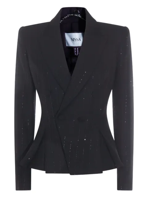 NISSA double-breasted pinstripe jacket