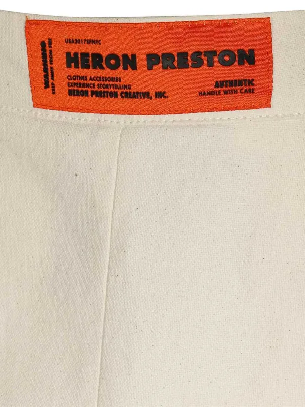 Heron Preston カットアウト コットンパンツ | ニュートラル | FARFETCH JP