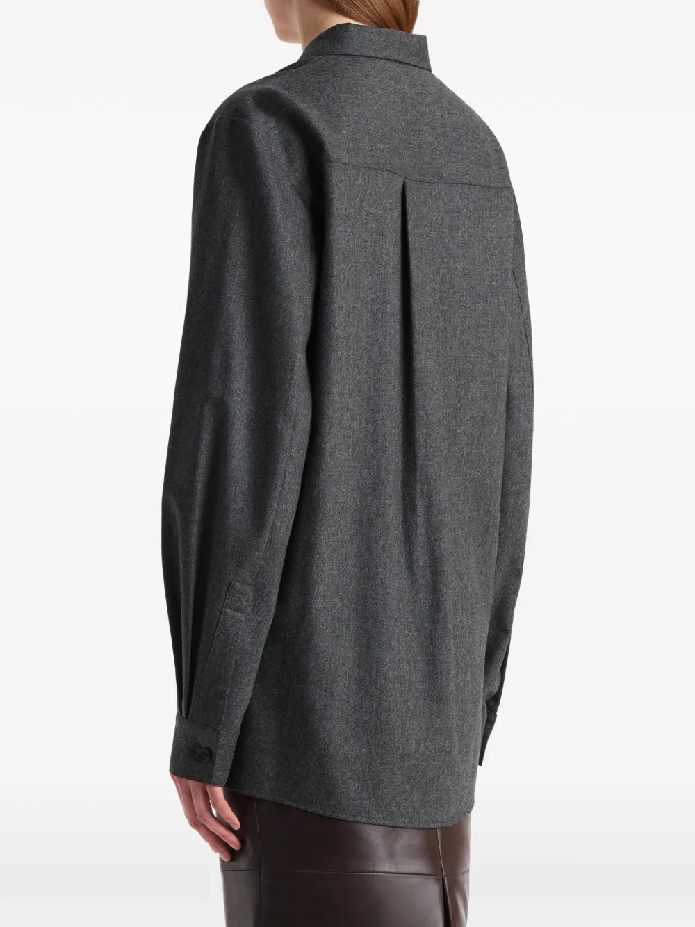 KHAITE Wollen blouse Grijs
