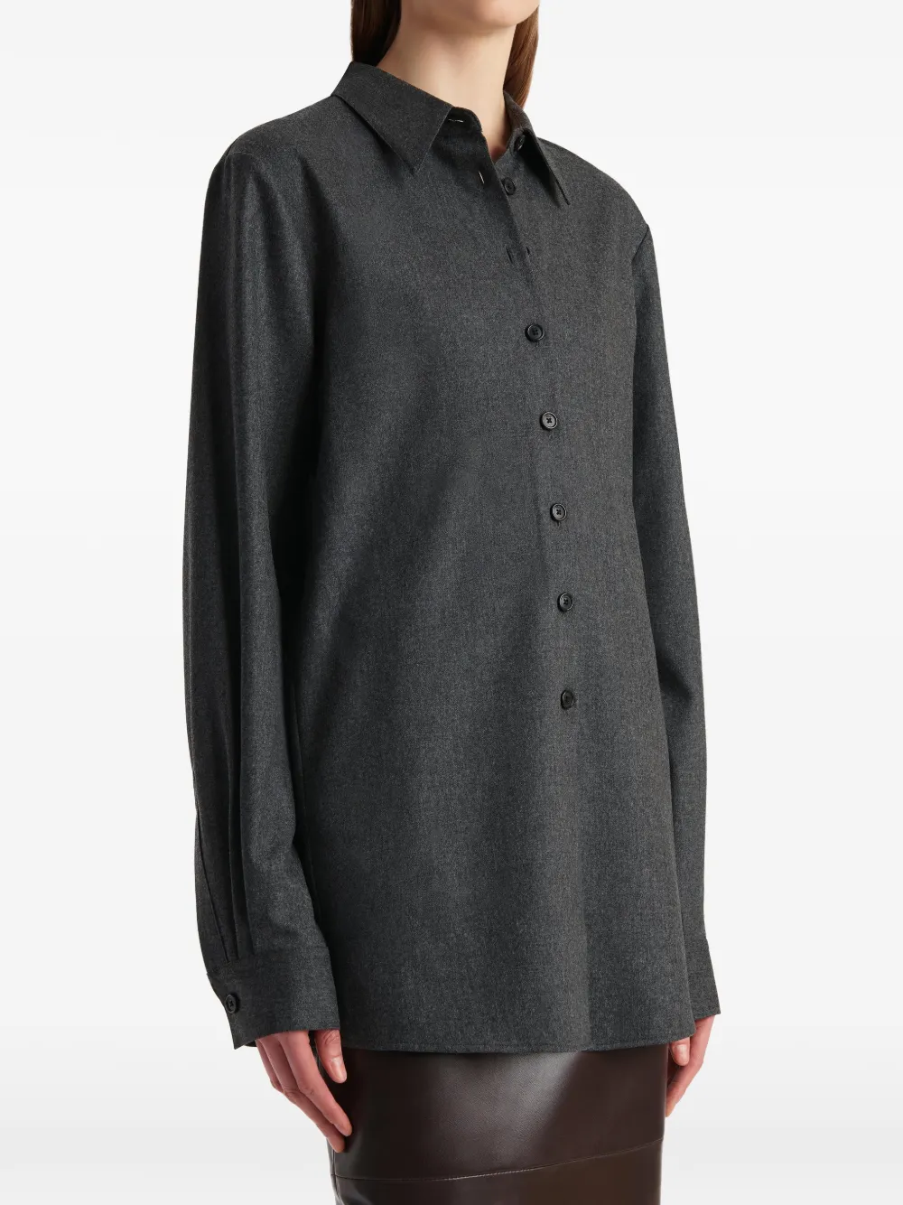 KHAITE Wollen blouse Grijs