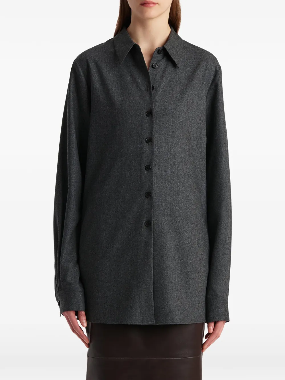 KHAITE Wollen blouse Grijs