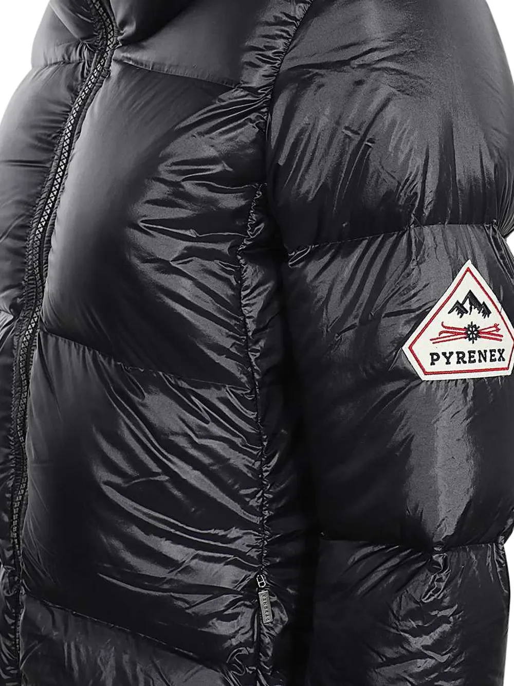 Pyrenex Hooded Full-zip Down Jacket In Black