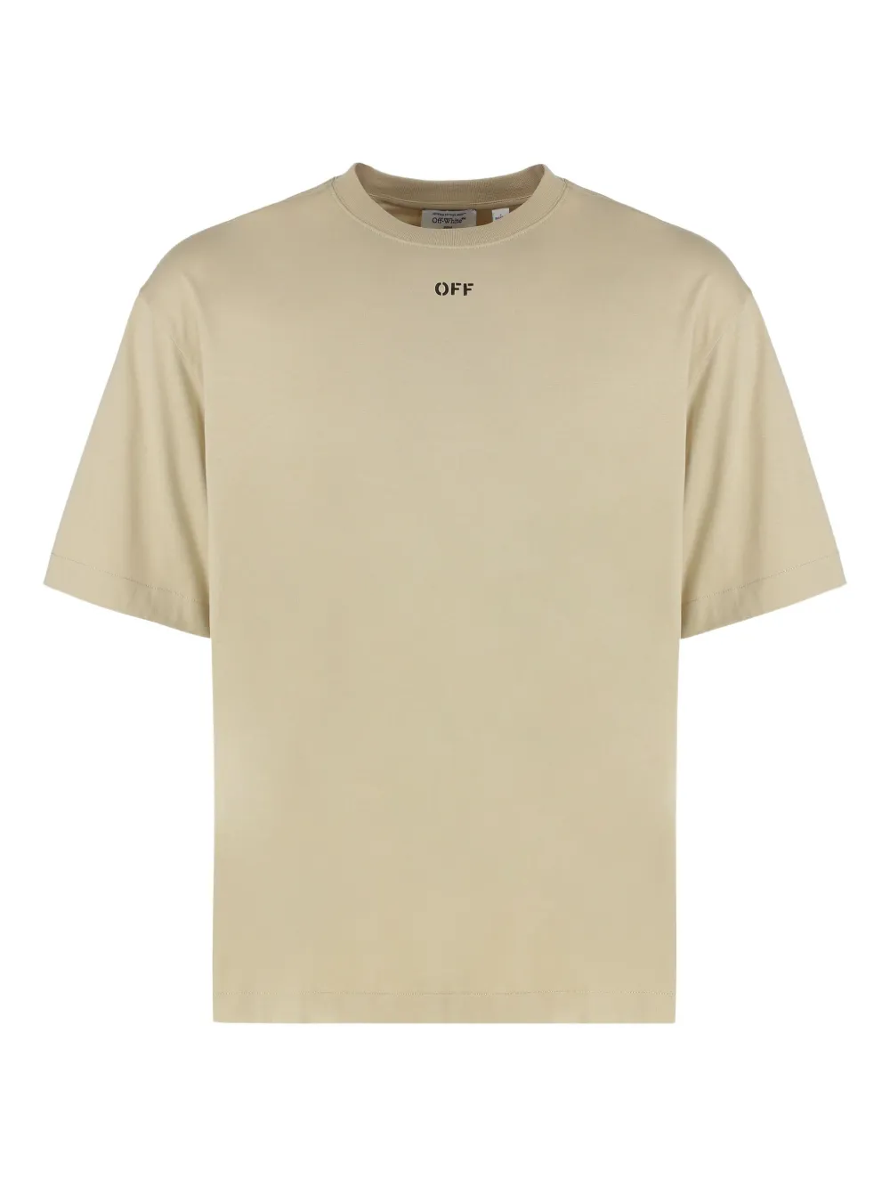 Off-White コットン Tシャツ - ニュートラル Off-White コットン Tシャツ - ニュートラル