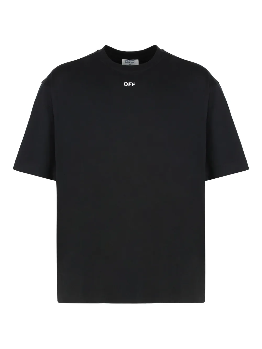 Off-White コットンブレンド Tシャツ - ブラック Off-White コットンブレンド Tシャツ - ブラック
