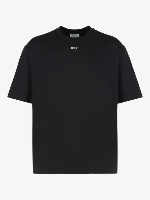 Off-White playera en mezcla de algodón