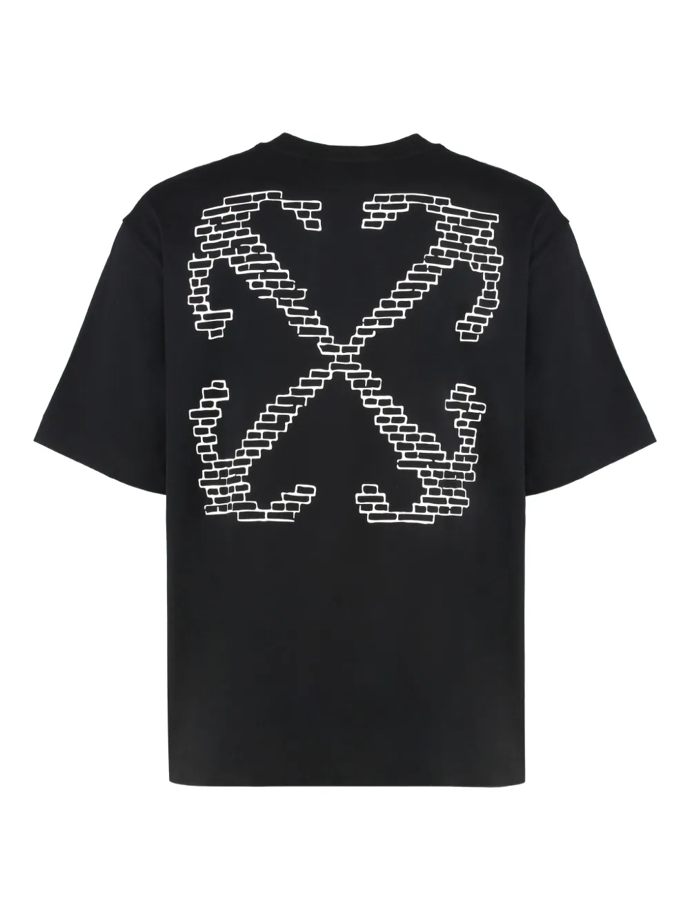 Off-White cotton blend T-shirt - Zwart