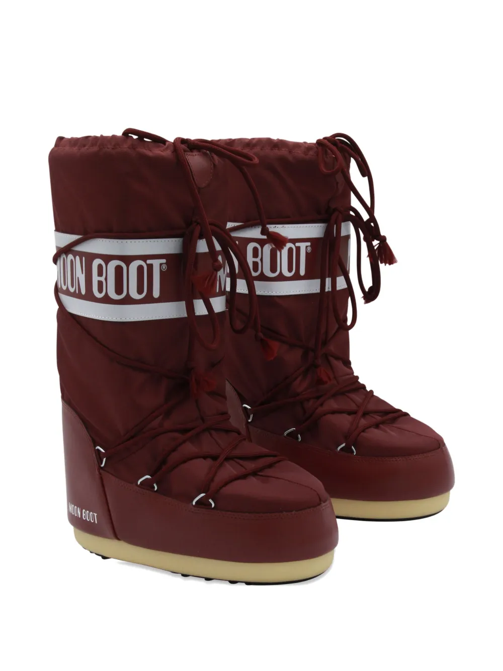 Moon Boot logo-print snow boots Red