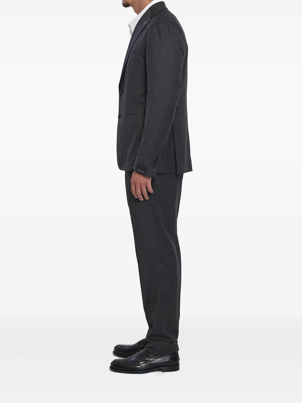 Tagliatore Pak met enkele rij knopen Grijs