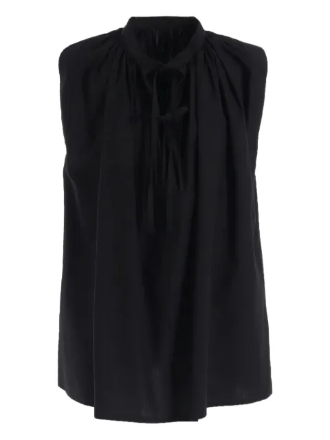 Y's blusa sin mangas con lazo en el cuello