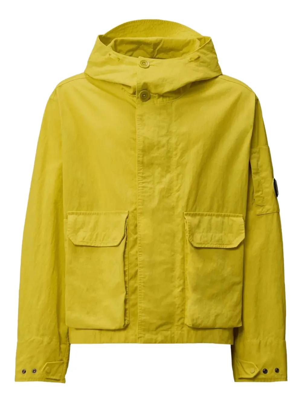 C.p. Company Lens-detail Cargo-poket Jacket In Orange