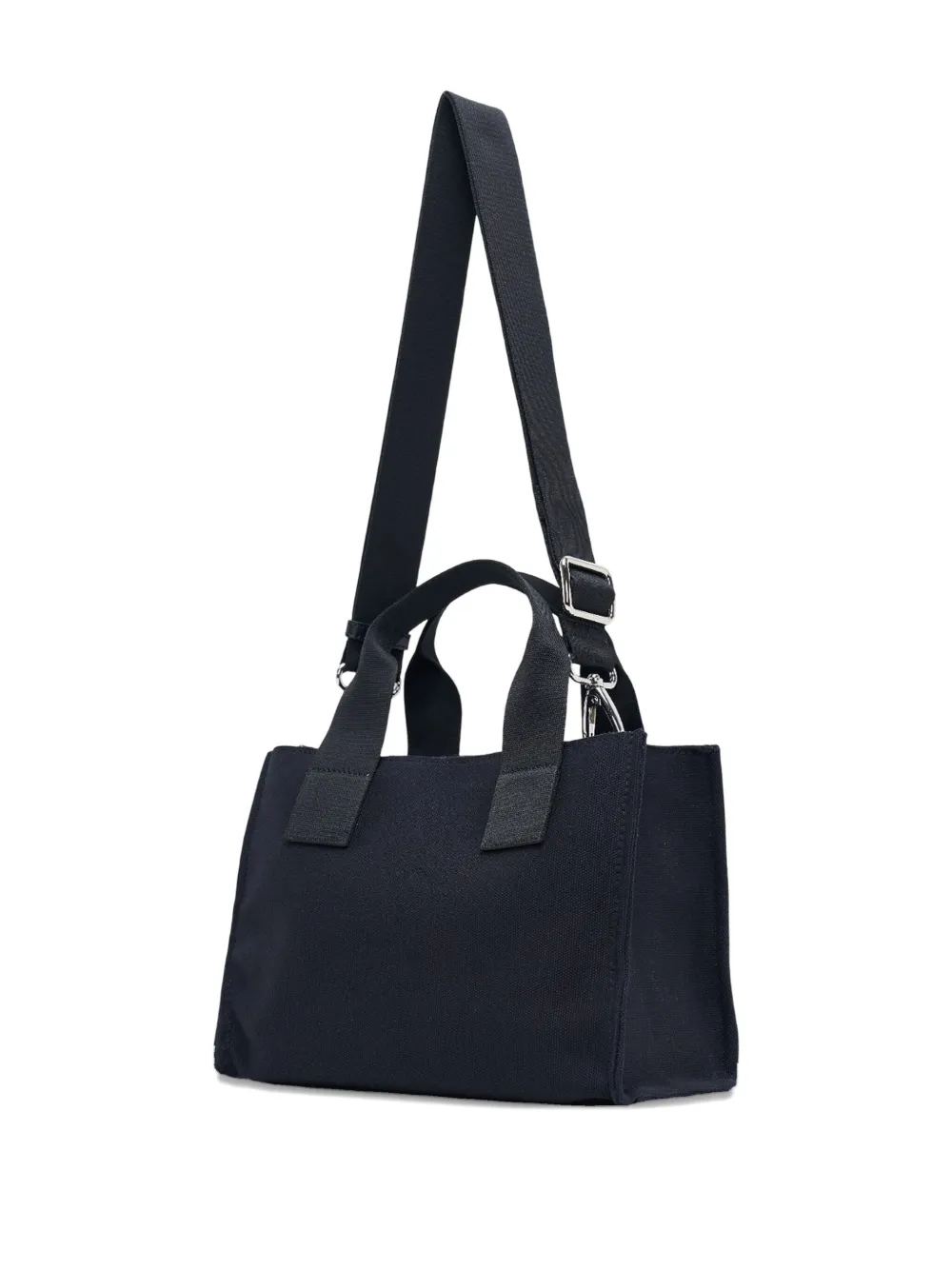 Msgm Logo-embroidered Tote Bag In Black