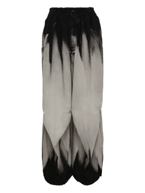 Yohji Yamamoto pantalones con efecto sombreado