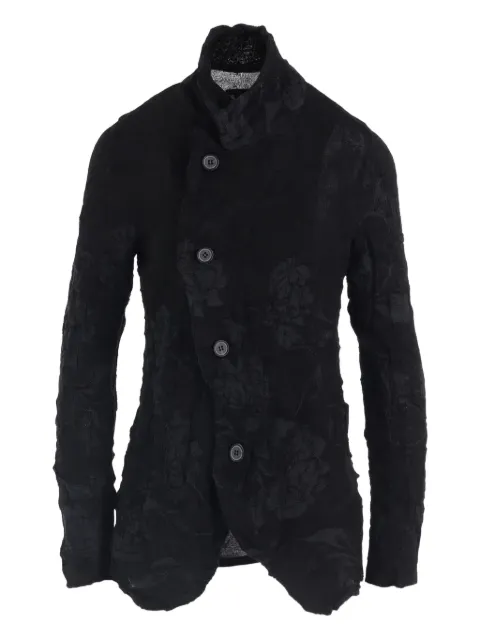 Y's flower-pattern wrinkled jacket
