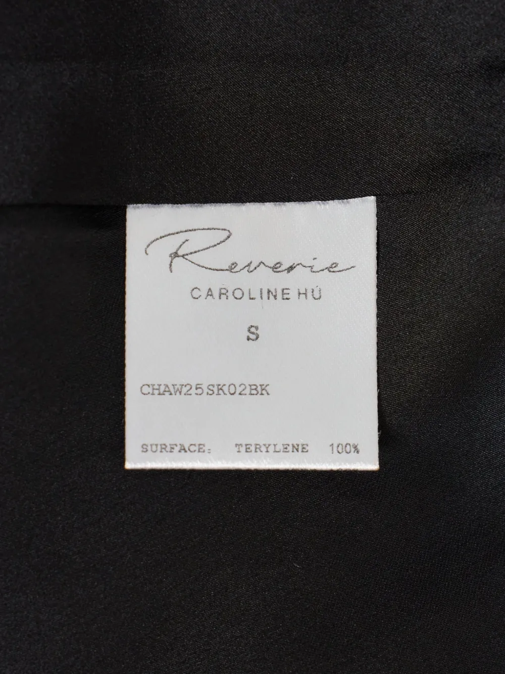 CAROLINE HU Roses plooirok Zwart