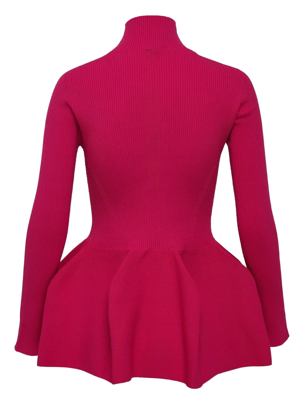 Cfcl Mock-neck Peplum Jumper In Pink