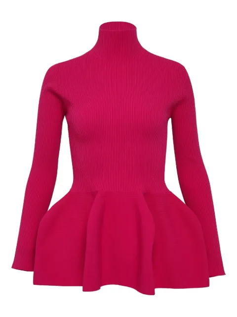 CFCL mock-neck peplum jumper