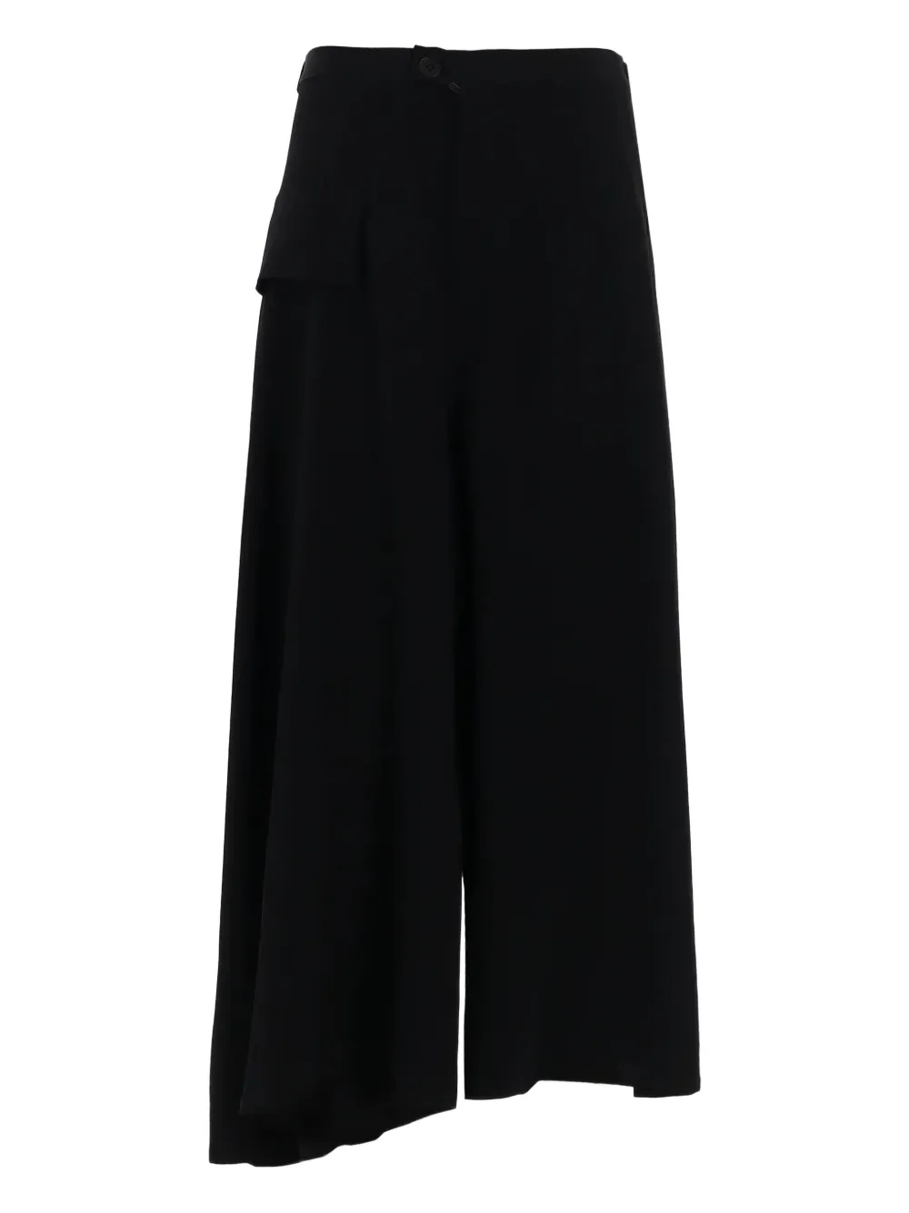 Y's Asymmetric Pocket Trousers In Black