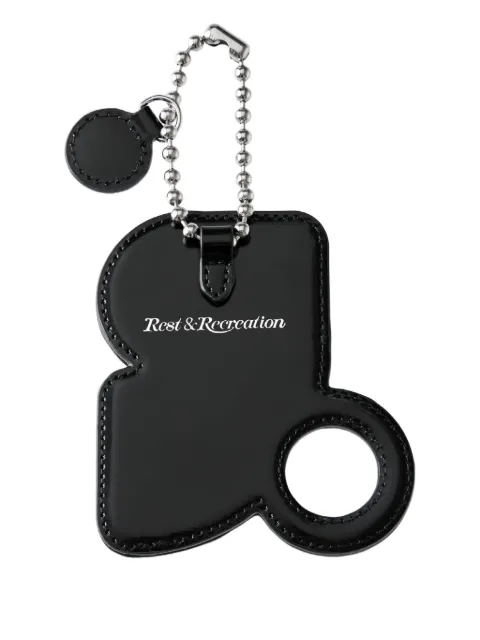 Rest&Recreation mirror-embellished keyring