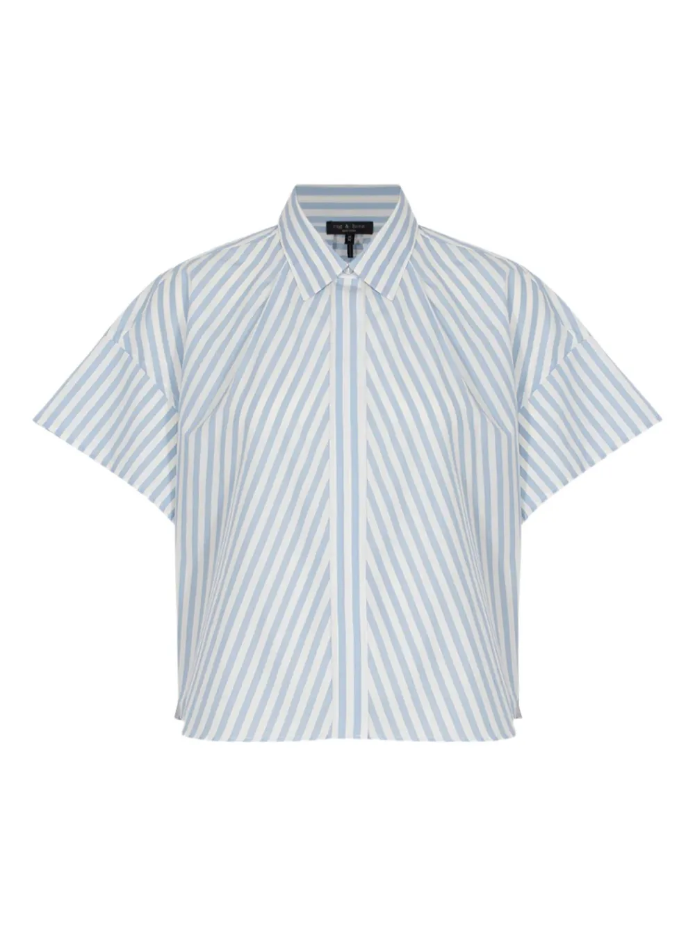 rag & bone Martha striped poplin shirt | Blue | Image 1