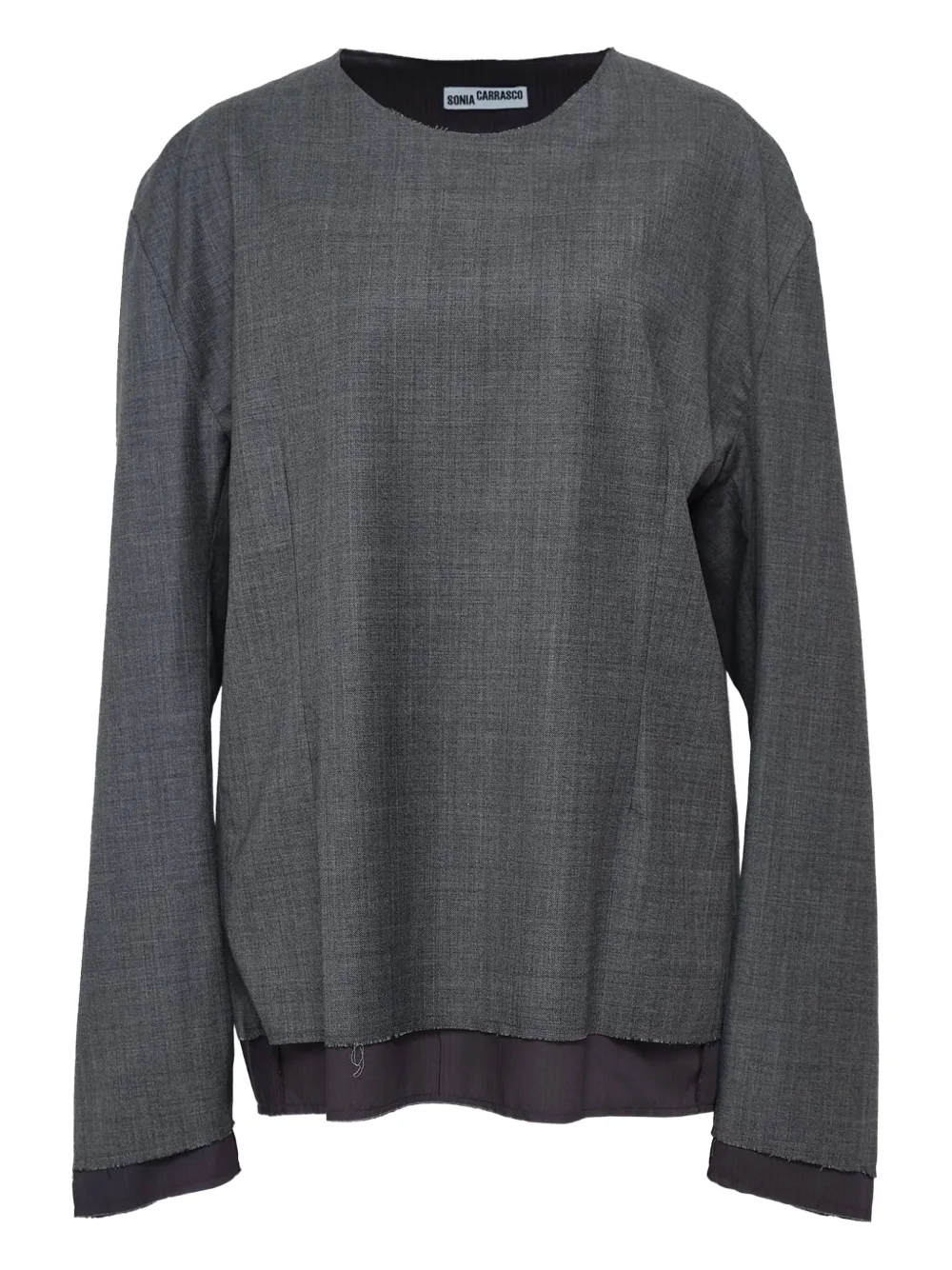 Sonia Carrasco Long-sleeve T-shirt In Gray