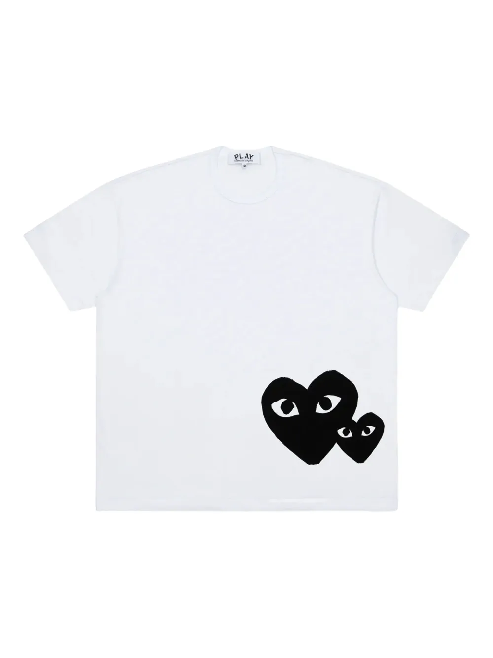 Comme Des Garçons Play Heart-print T-shirt In Gray