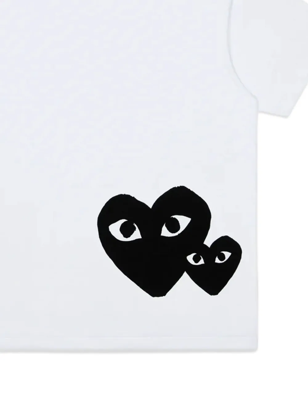 Comme Des Garçons Play T-shirt met print Wit