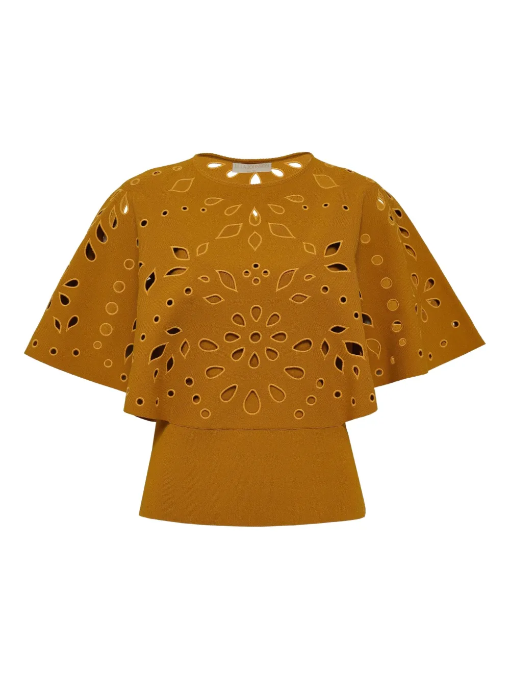 Ulla Johnson cape-sleeve laser-cut blouse | Yellow | Image 1