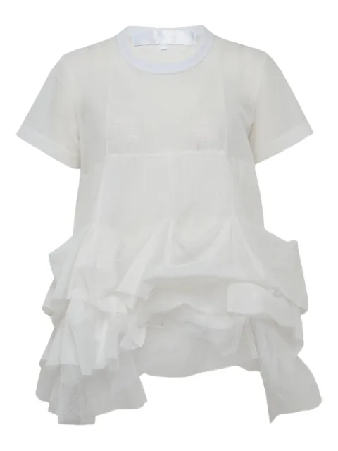 Comme des Garçons TAO tulle-panels t-shirt