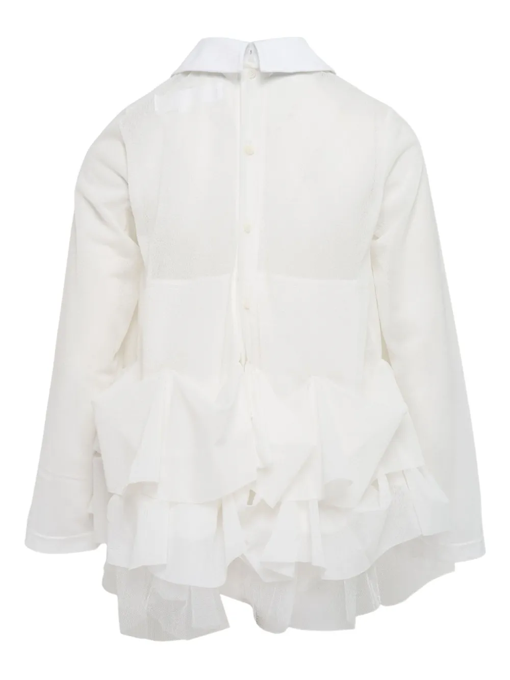 Comme des Garçons TAO ruffled blouse - Wit