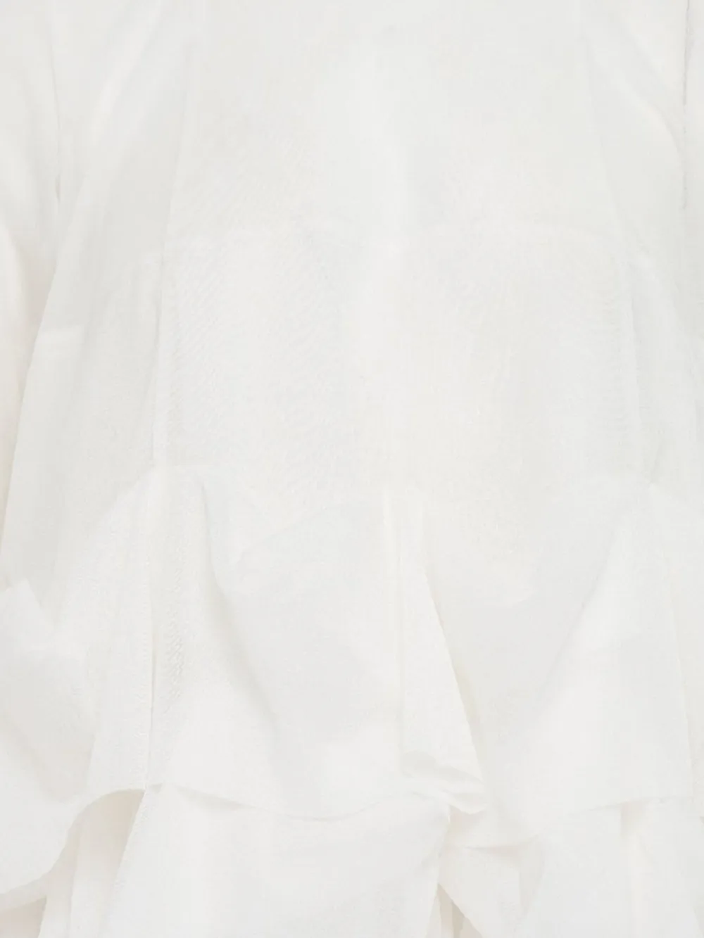Comme Des Garçons Tao Ruffled Blouse In White