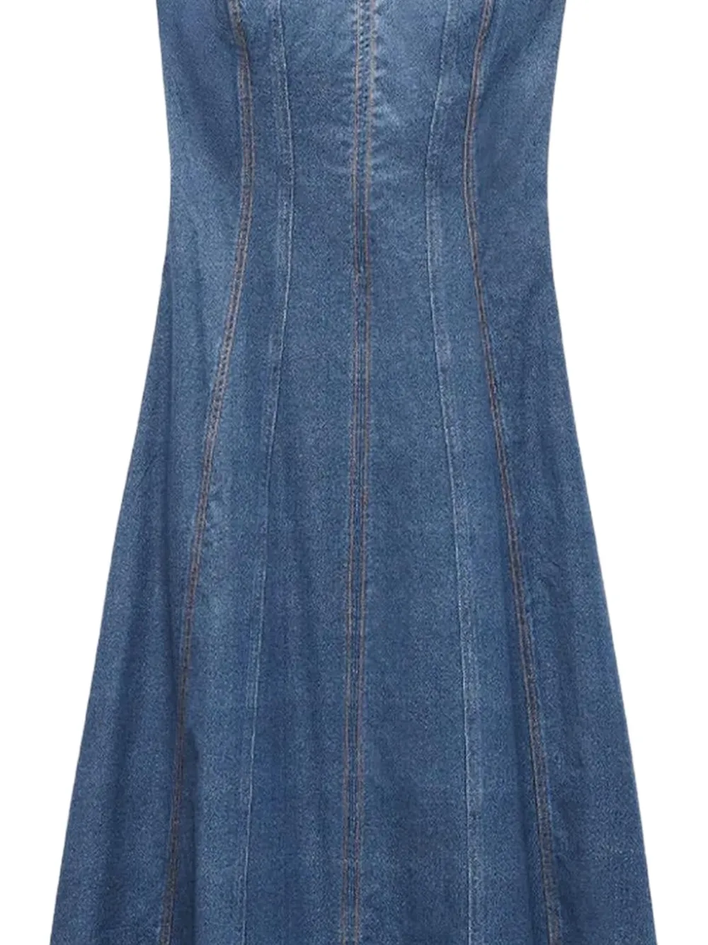 Rag & bone Melody spaghetti-strap denim dress - Blauw