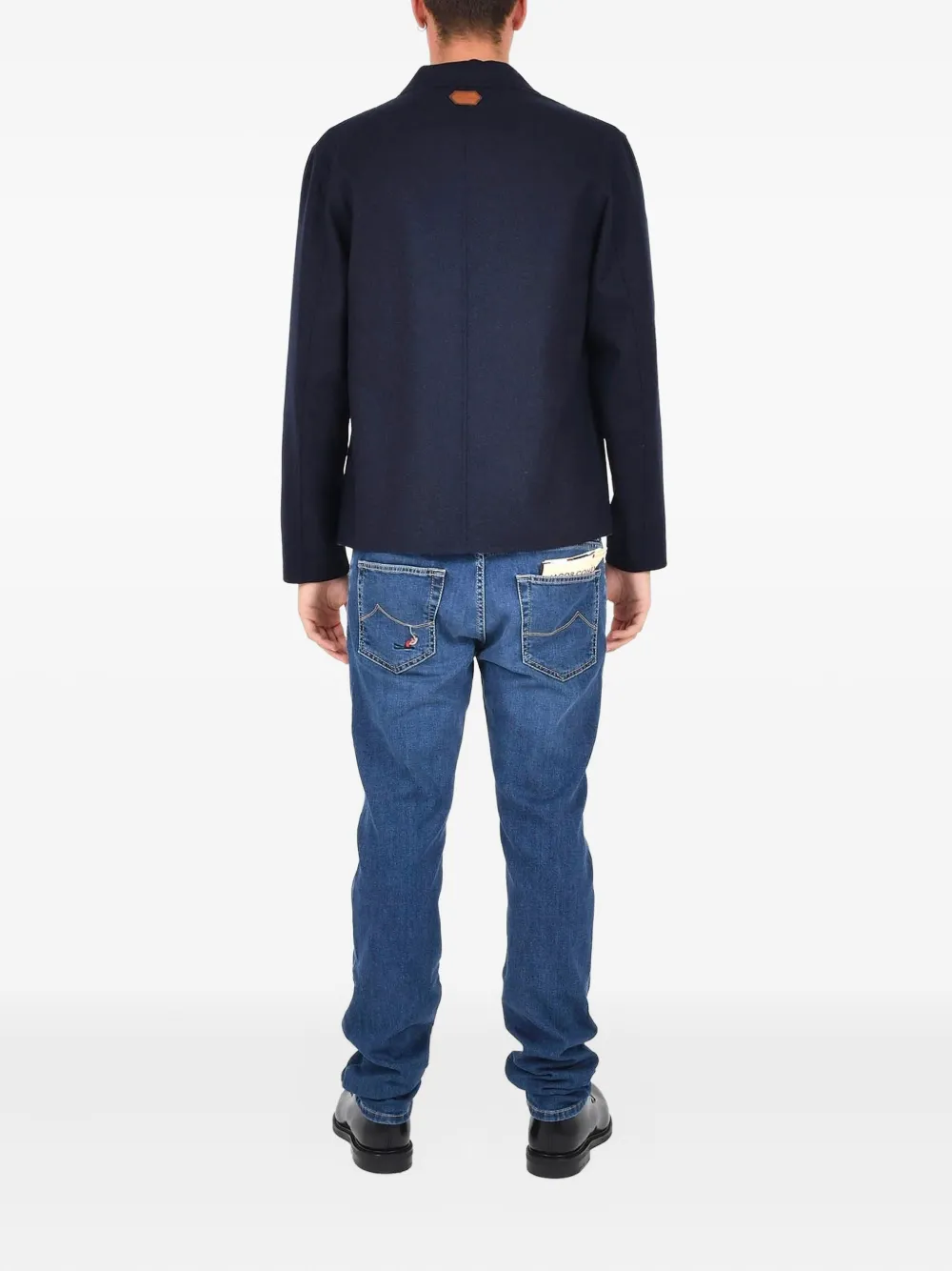 Jacob Cohën Overhemd met borstzak en knoopsluiting Blauw