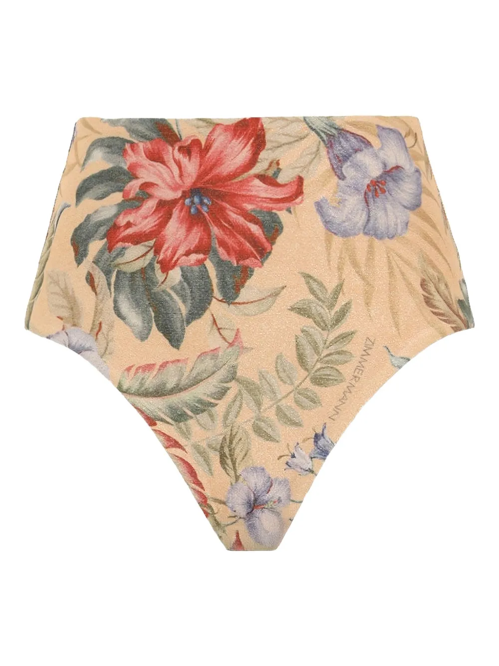 ZIMMERMANN high-waist floral print bottoms | Neutrals | Image 1