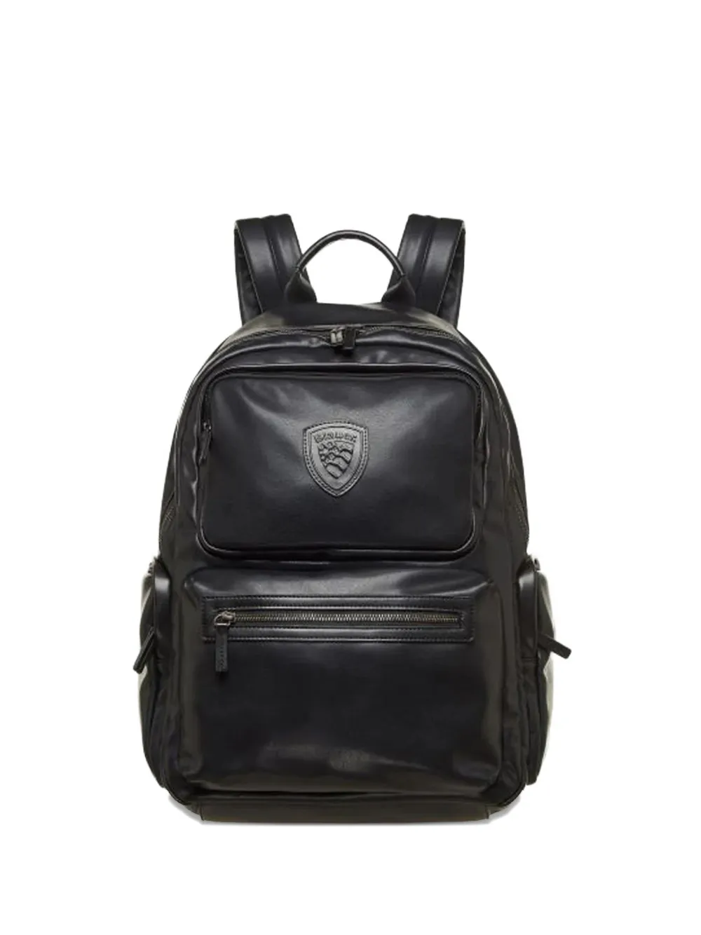 Blauer Logo-detailed Backpack In Black