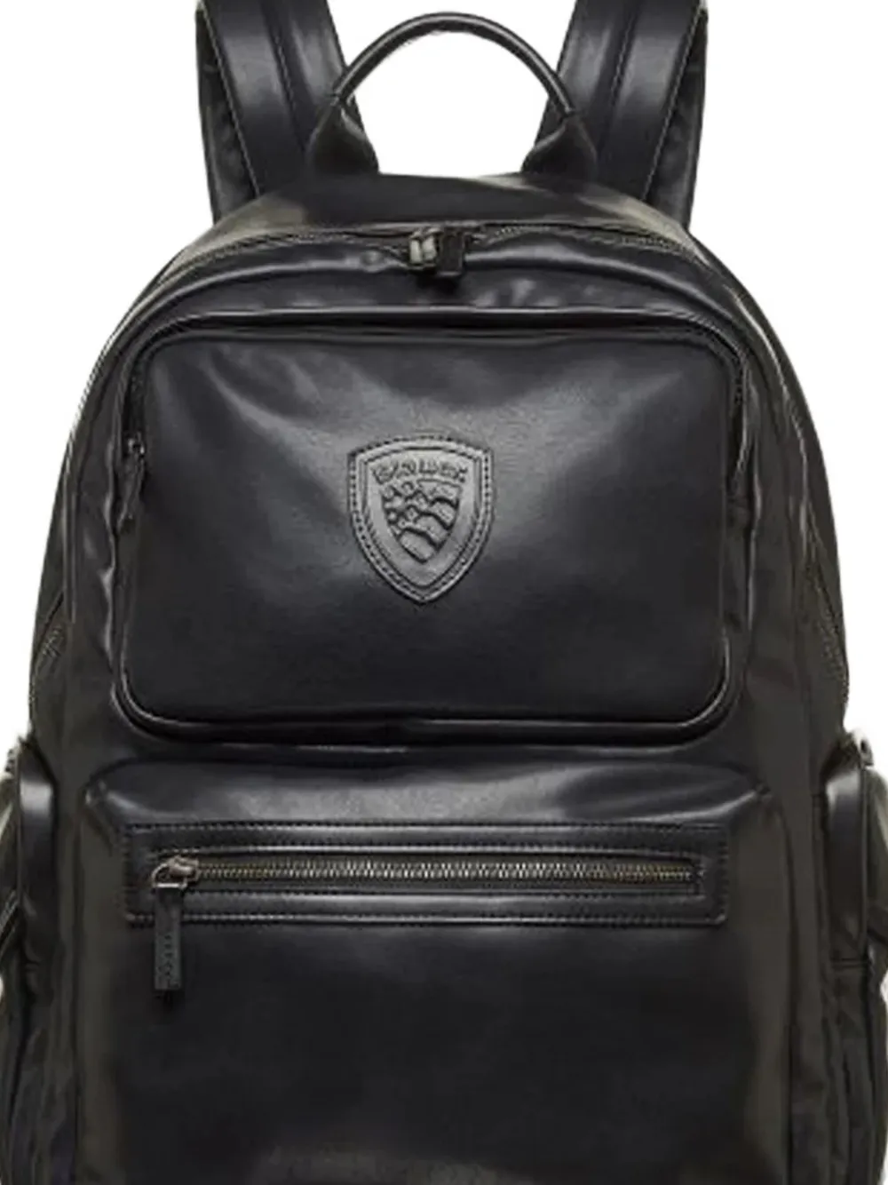 Blauer Logo-detailed Backpack In Black