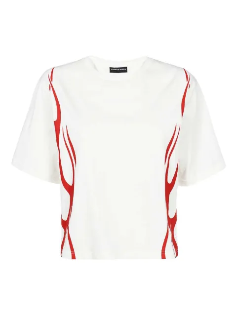 Vision Of Super flame-print cotton T-shirt