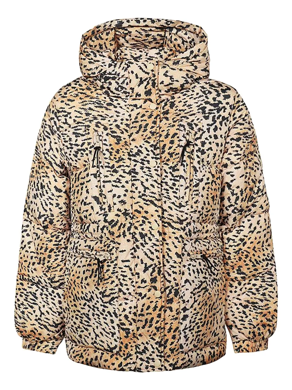 Pyrenex hooded leopard-print jacket | Neutrals | Image 1
