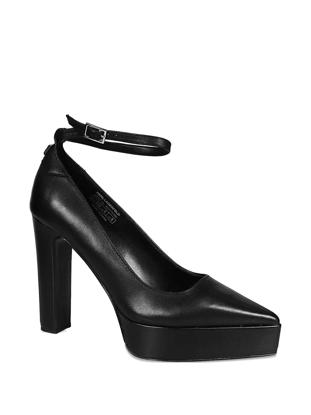 Karl Lagerfeld Pumps met enkelbandje Zwart