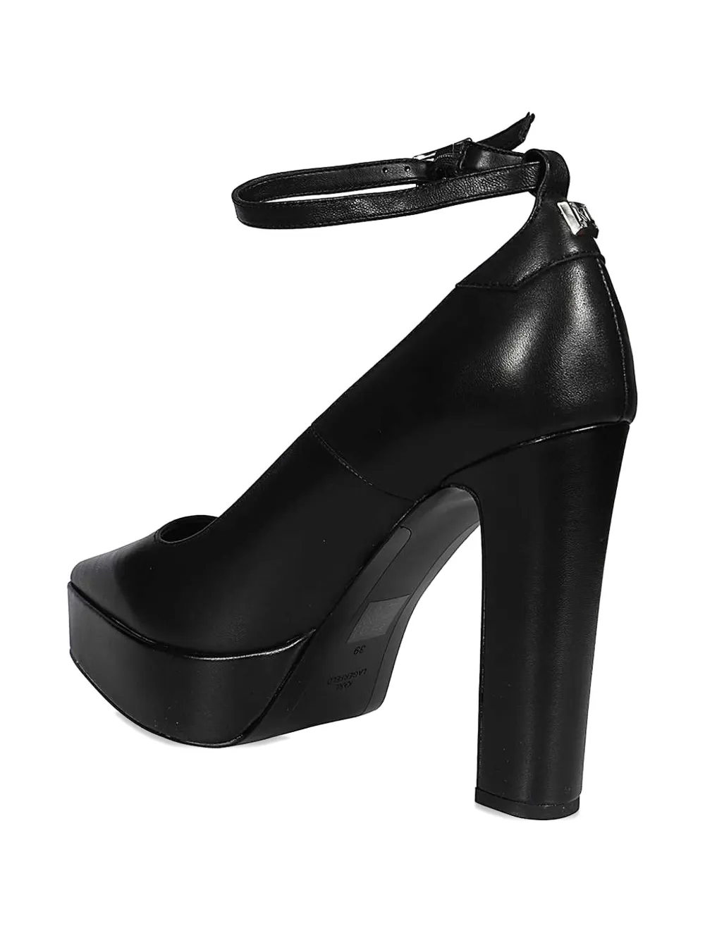 Karl Lagerfeld Platform Ankle-strap Pumps In Black