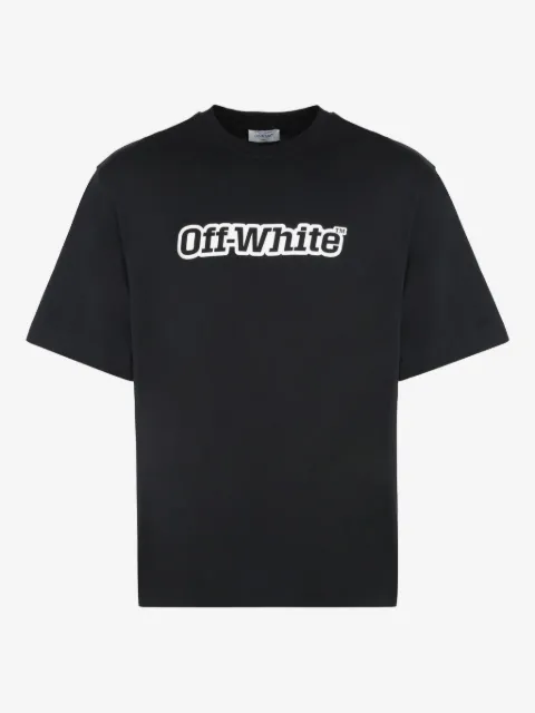 Off-White playera con logo estampado