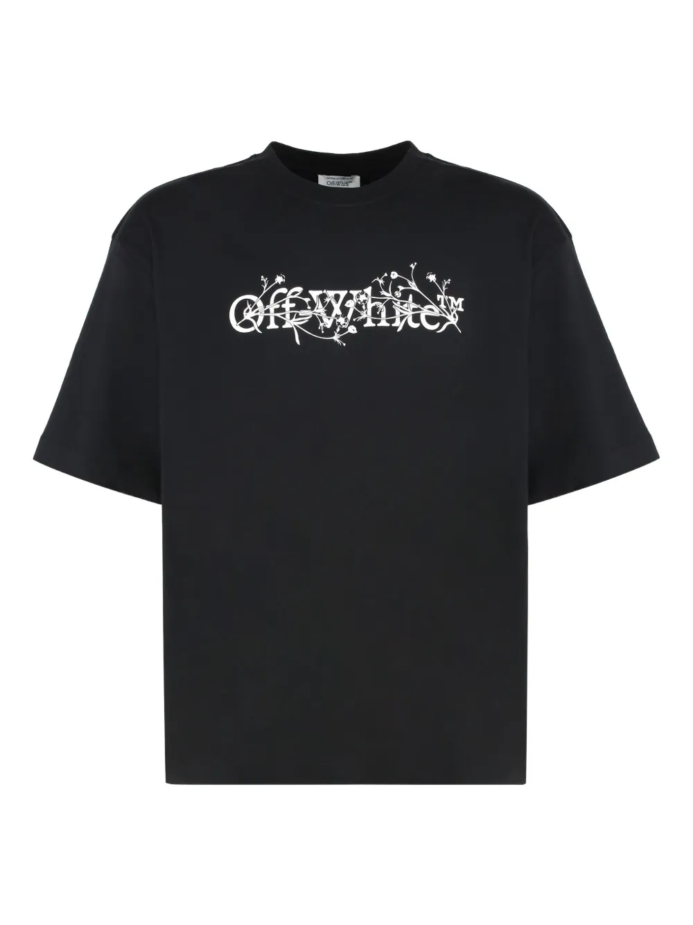 Off-White クルーネック Tシャツ - ブラック Off-White クルーネック Tシャツ - ブラック
