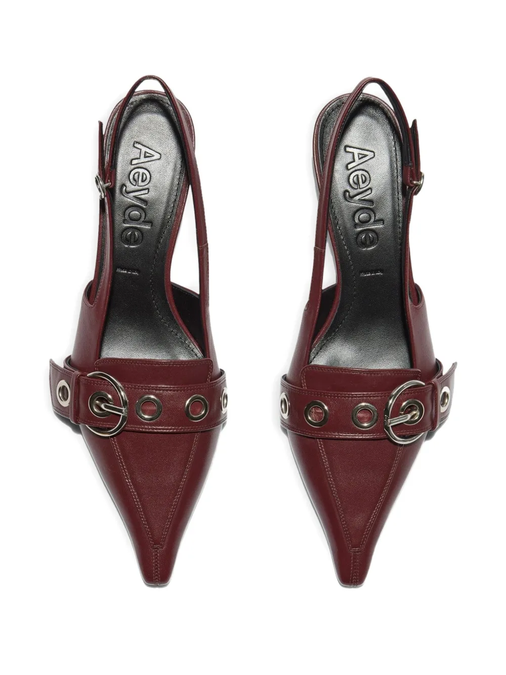 Aeyde 35mm Davina heeled pumps Red