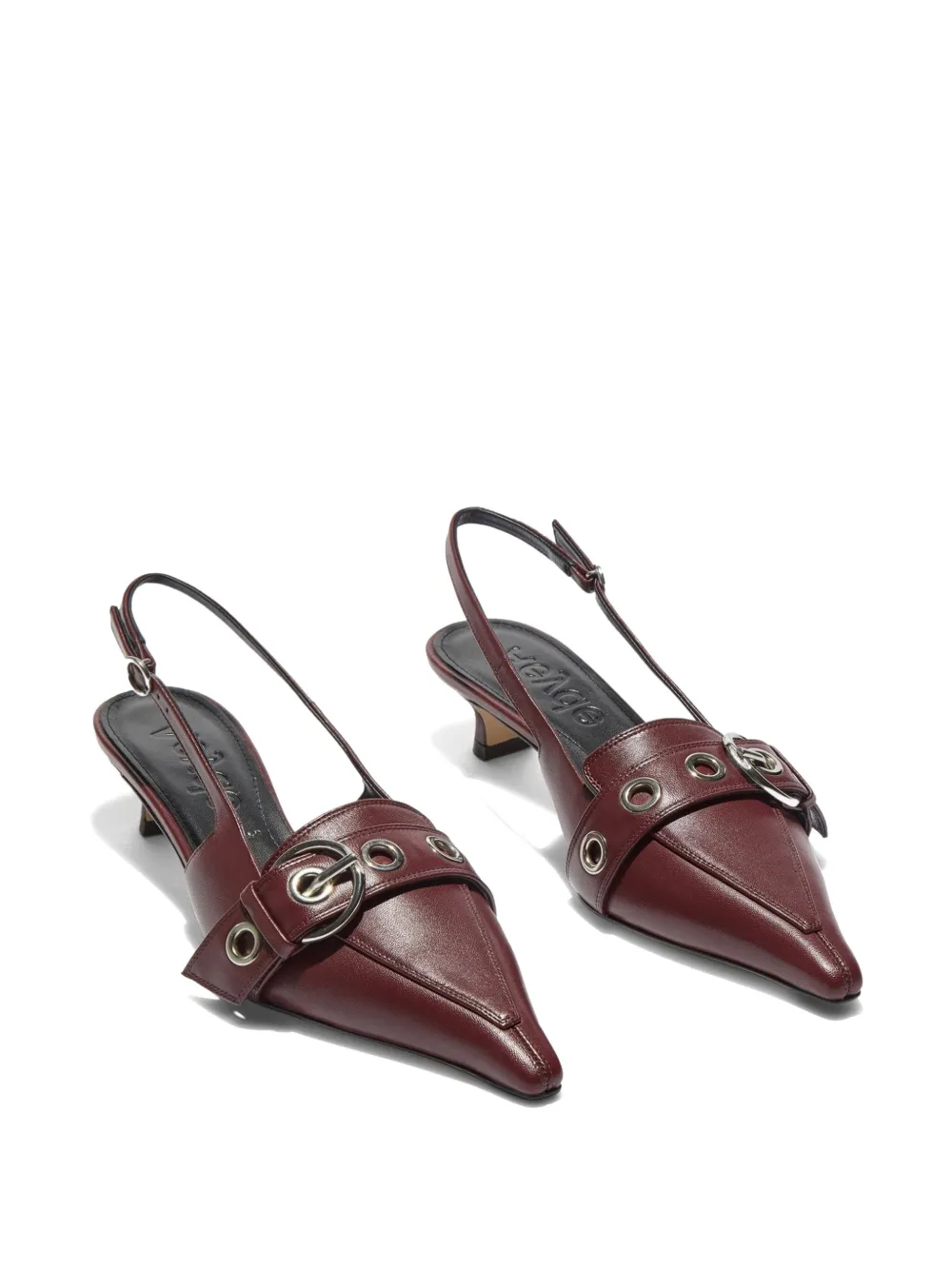Aeyde 35mm Davina heeled pumps Red