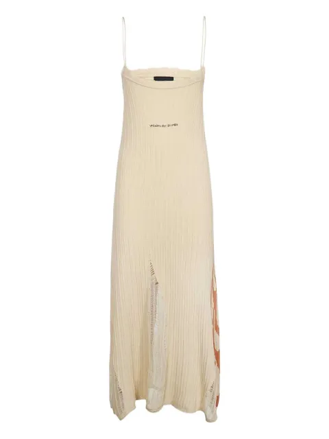Vision Of Super flame-print midi dress