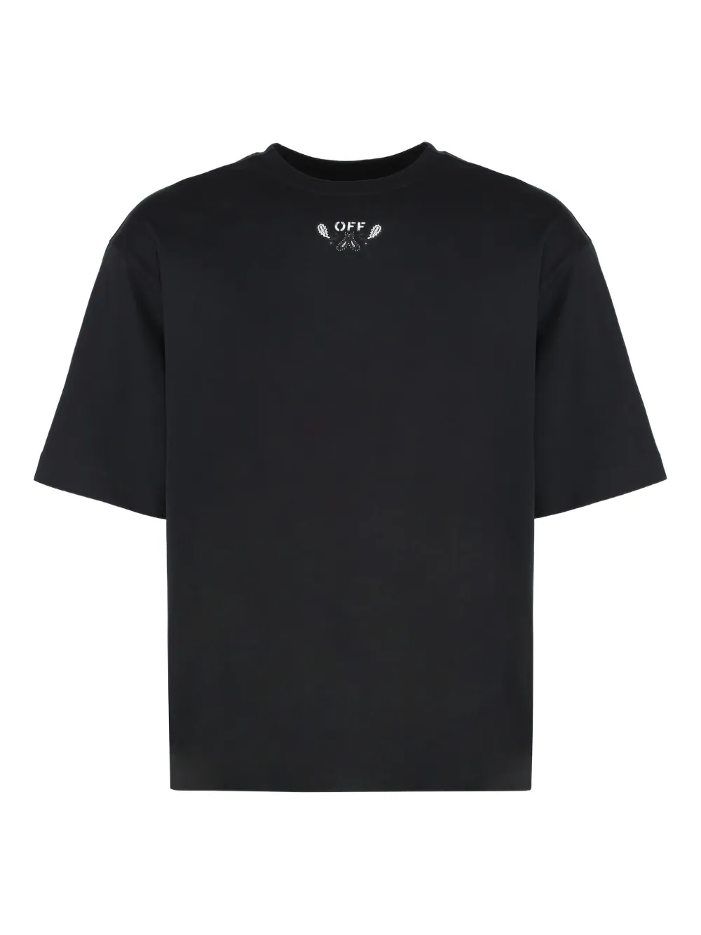 Off-White ペイズリー Tシャツ - ブラック Off-White ペイズリー Tシャツ - ブラック