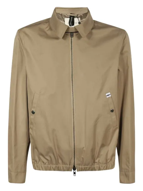 Mackintosh elasticated-bottom full-zip jacket