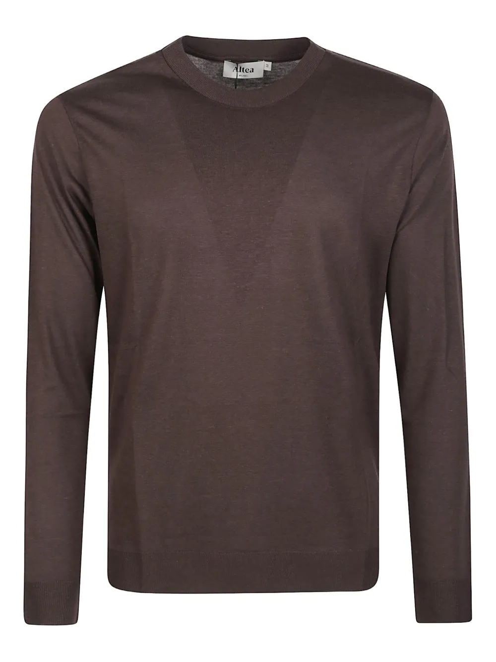 Altea round-neck long-sleeve T-shirt | Brown | Image 1